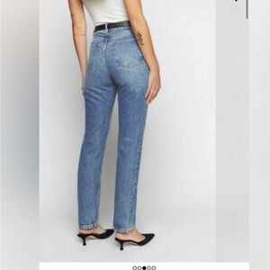 Reformation Cynthia High Rise Straight Jeans- Colorado